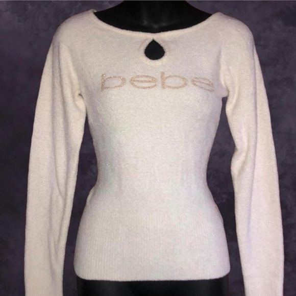 Bebe Off-White Top - Picture 2 of 3